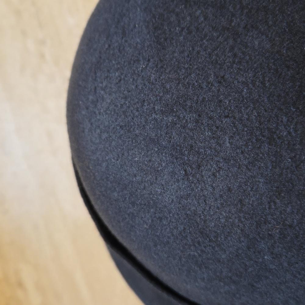 Soprattutto Cappelli 100% Charcoal Gray Woolfelt Stylish Hat - Picture 3 of 7